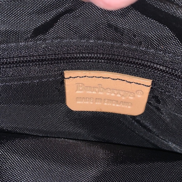 Blue plaid Burberry Tote with trademark horse logo. - Picture 10 of 13